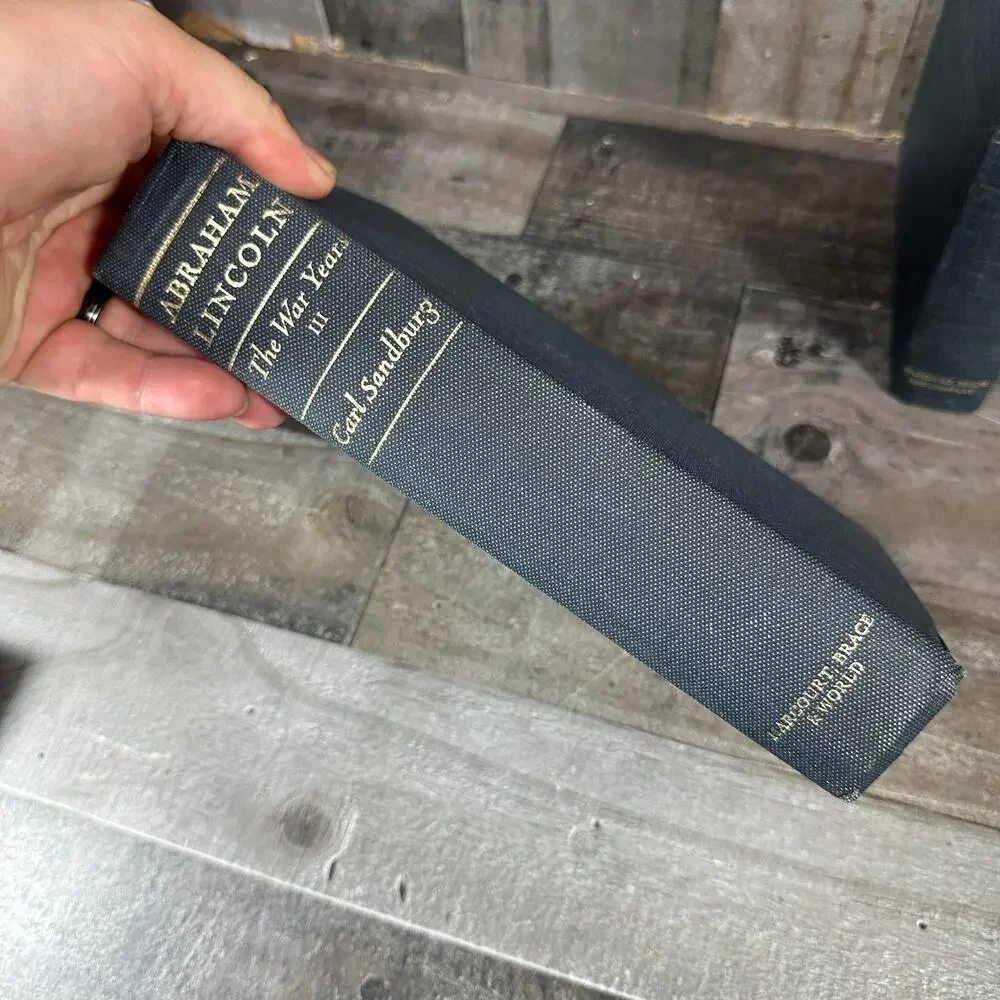 Abraham Lincoln: The‎ War Years, Vol 1-4 by Carl Sandburg; 1939, HC,